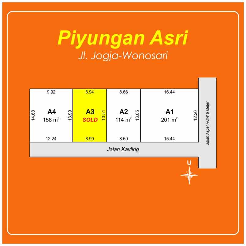 5 menit ringroad timur dijual tanah murah jogja