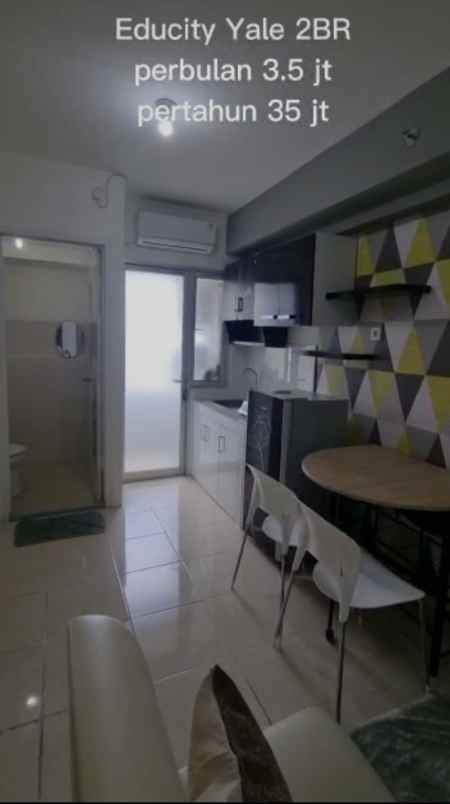 apartemen educity yale 2br full furnish lantai 29