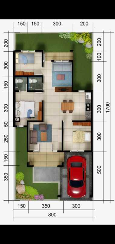 cluster mewah harga terjangkau type 80 luxury