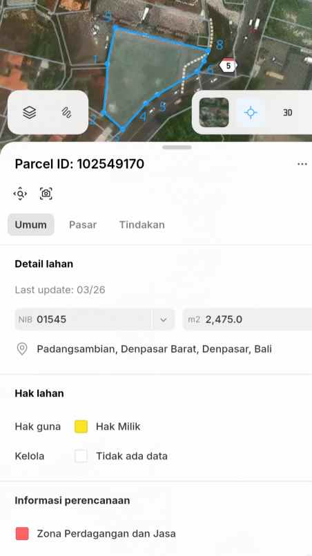 dijual 22 are jl mahendradata padangsambian denpasar
