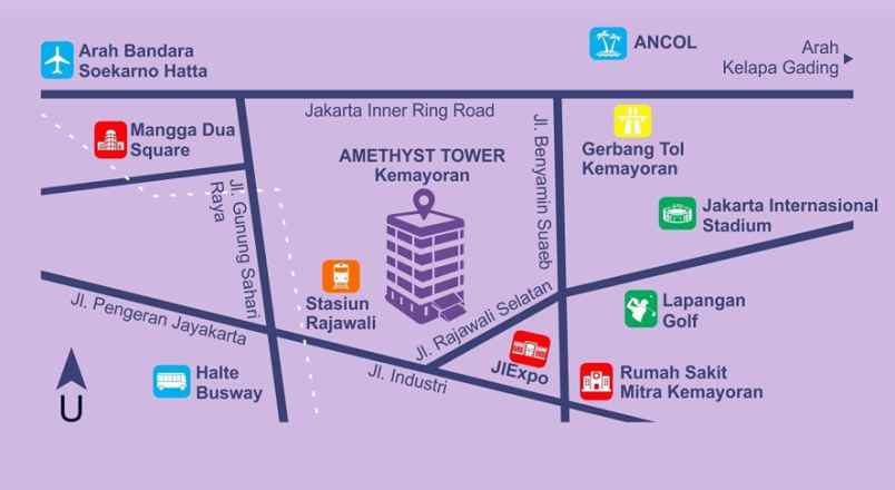 dijual apartemen jl rajawali selatan 2 no 1b