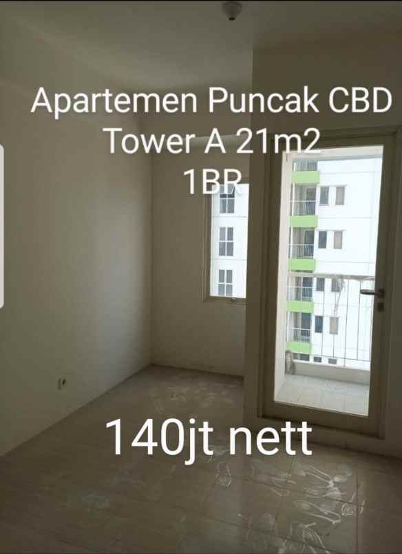 dijual apartemen puncak cbd