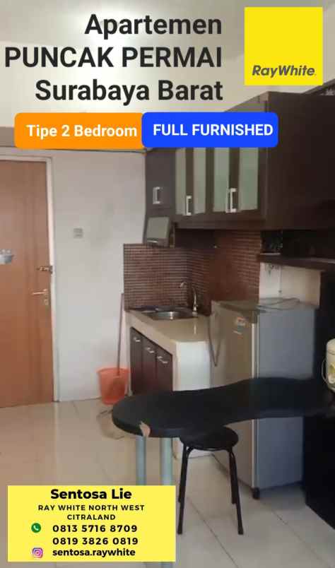 dijual apartemen raya darmo permai