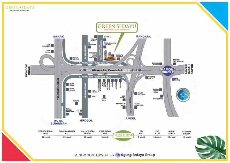 dijual cepat bu apartemen green sedayu murah nego