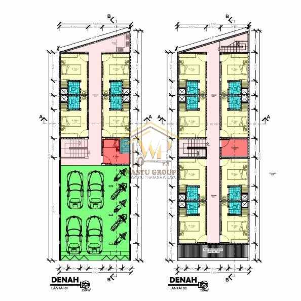 dijual kos carport 4 mobil di jalan damai yogyakarta