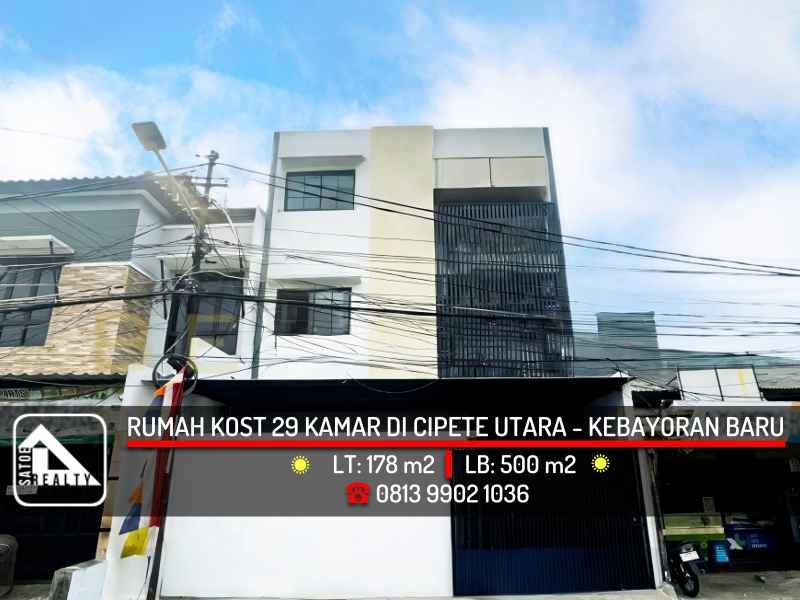 dijual kost cipete utara kebayoran