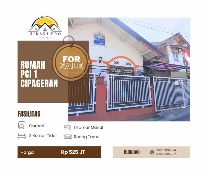 dijual mendesak rumah pci 1 cipageran cimahi