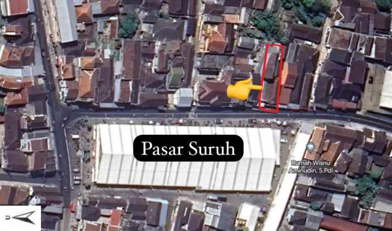 dijual ruko depan pasar suruh nego