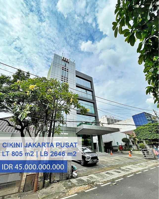 dijual ruko gudang kantor cikini jakarta pusat