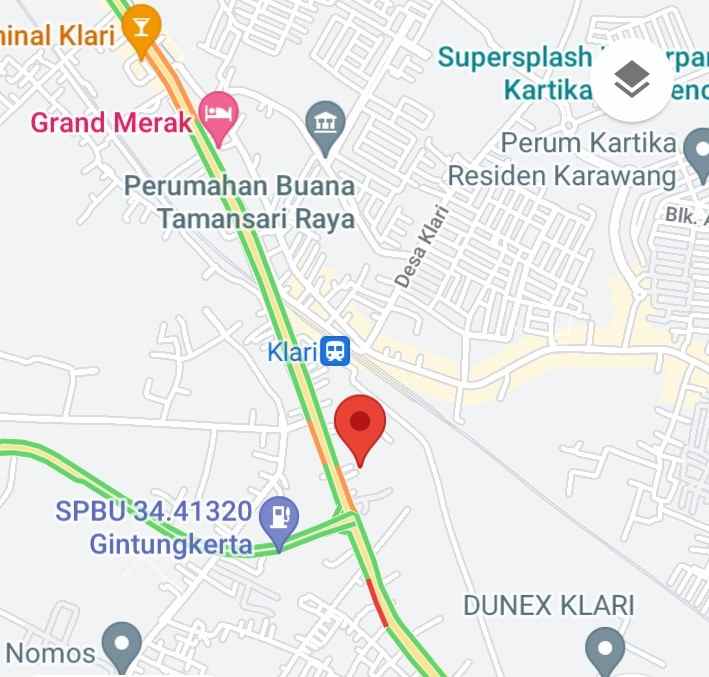 dijual ruko gudang kantor jalan raya klari dusun