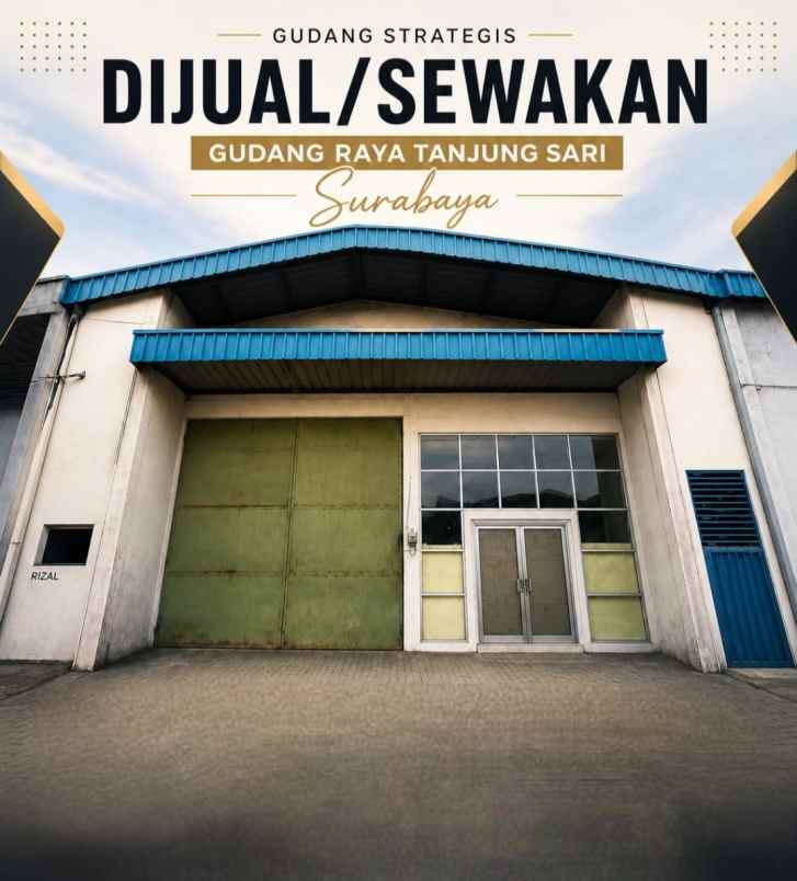dijual ruko gudang kantor jalan raya tanjung sari