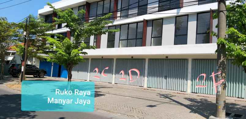 dijual ruko gudang kantor raya manyar jaya surabaya