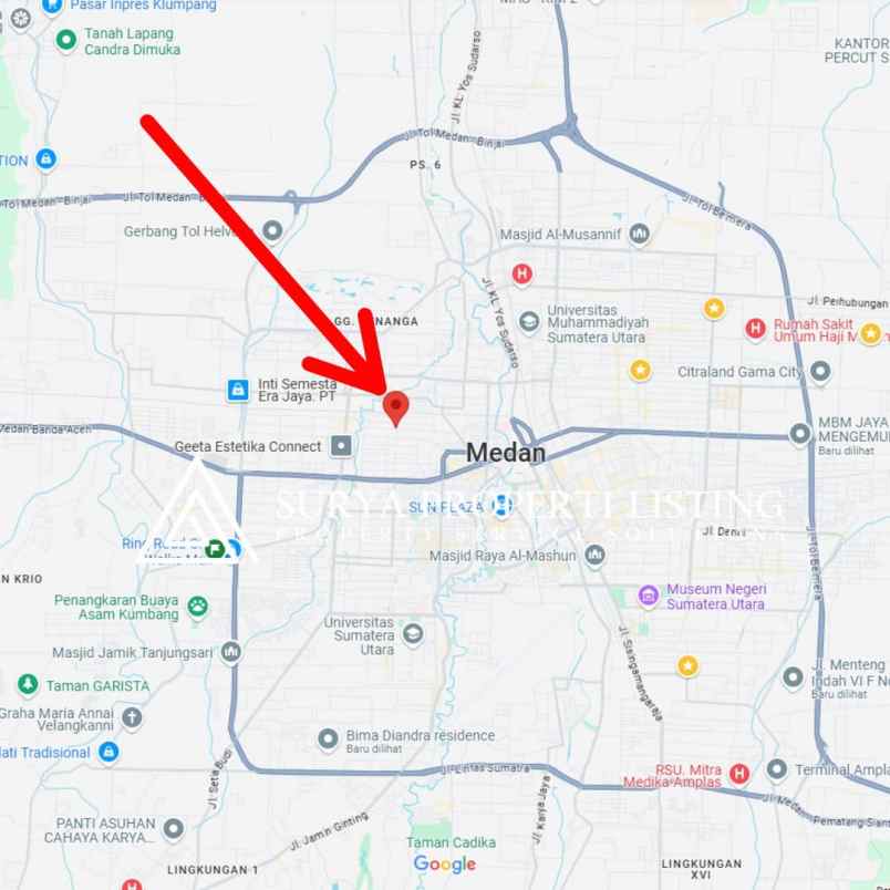 dijual ruko jalan abdul hamid ayahanda medan petisah