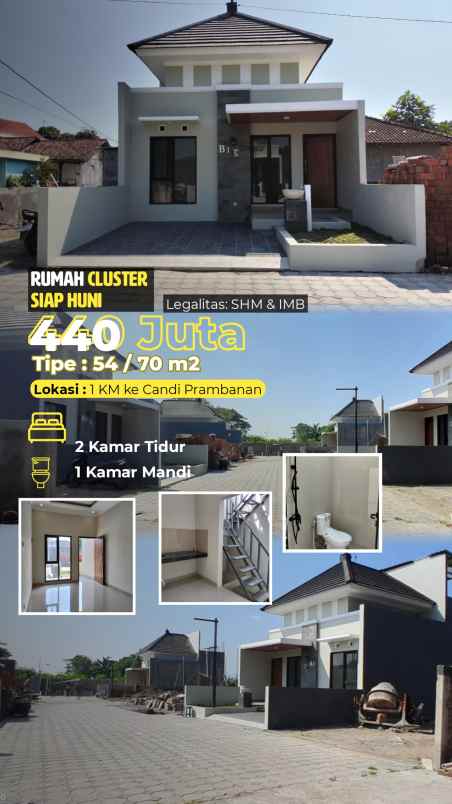 dijual rumah 1 km ke candi prambanan