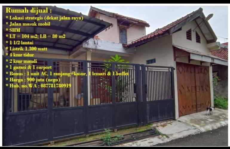 dijual rumah 2 lantai daerah bogor kota