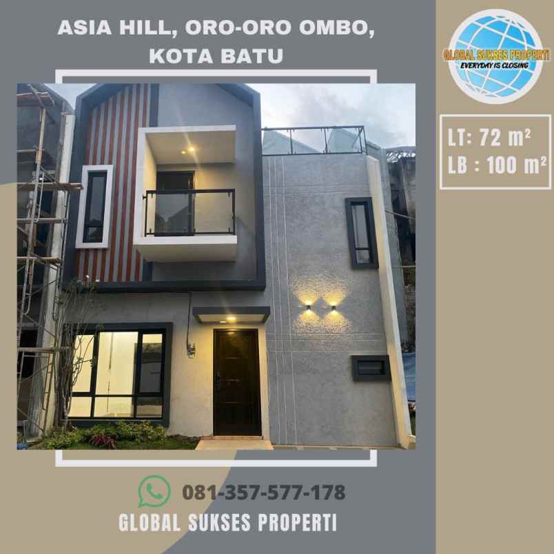 dijual rumah asia hill oro oro ombo