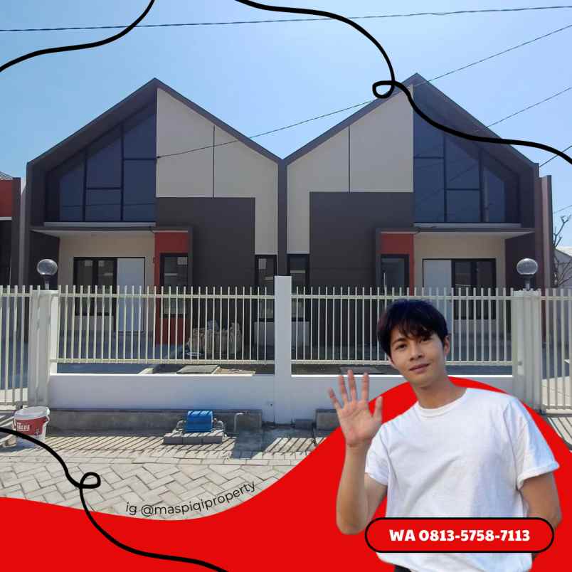 dijual rumah banjar kemuning kec sedati