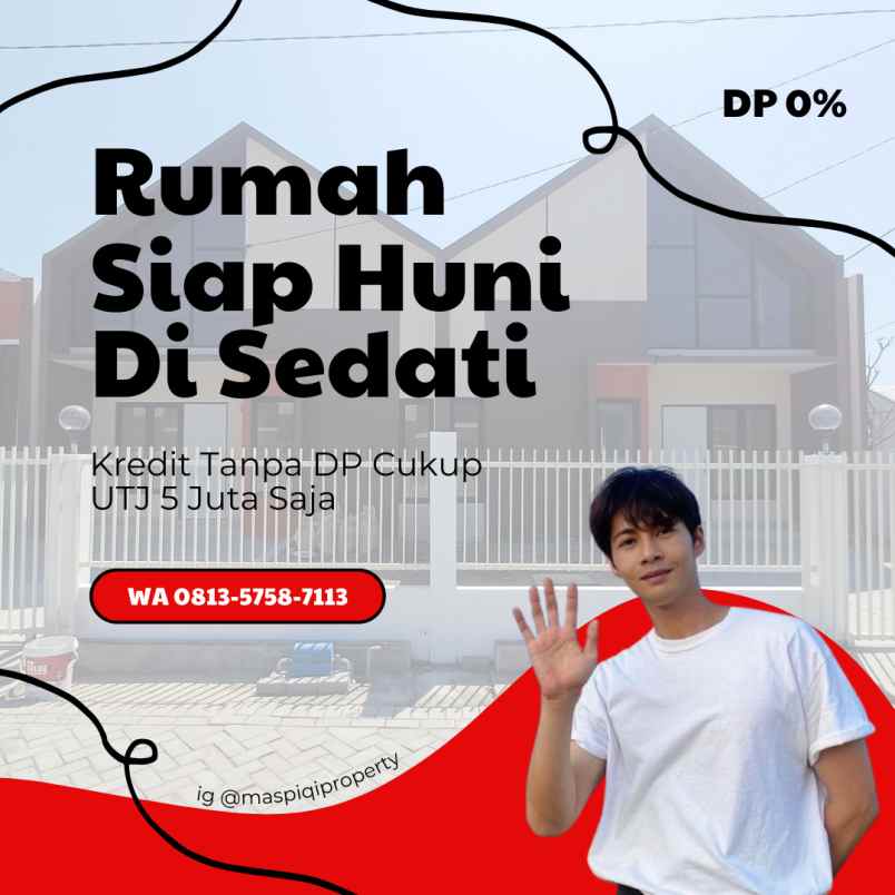 dijual rumah banjar kemuning kec sedati