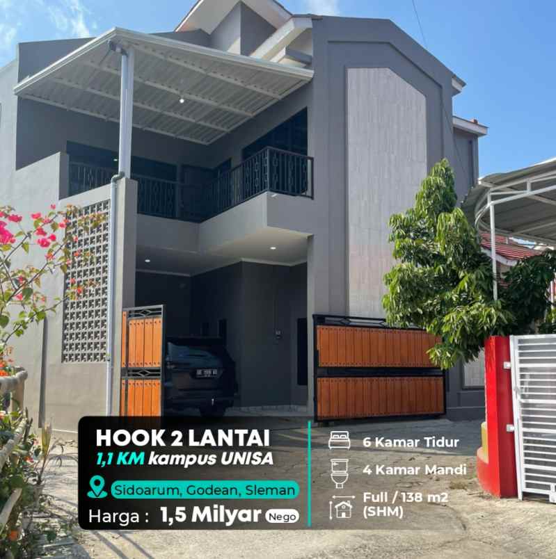 dijual rumah barat unisa