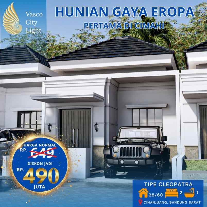 dijual rumah baru di cihanjuang