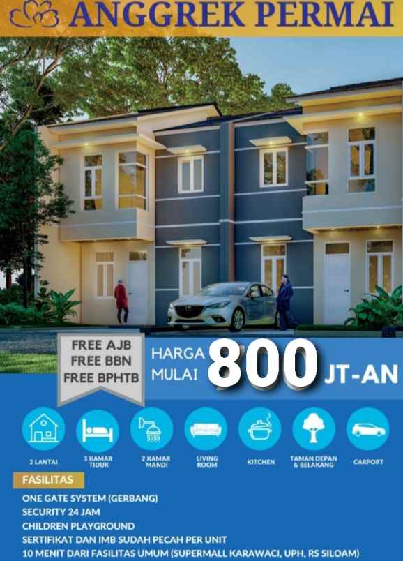 dijual rumah binong karawaci