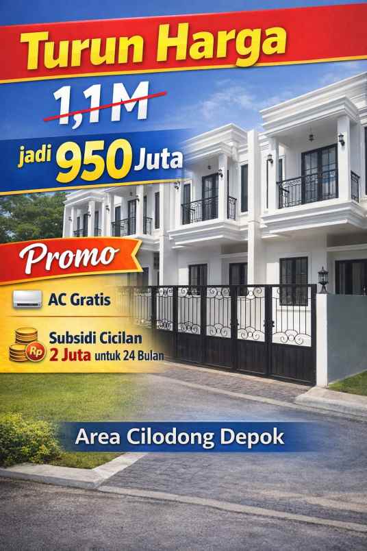 dijual rumah cilodong