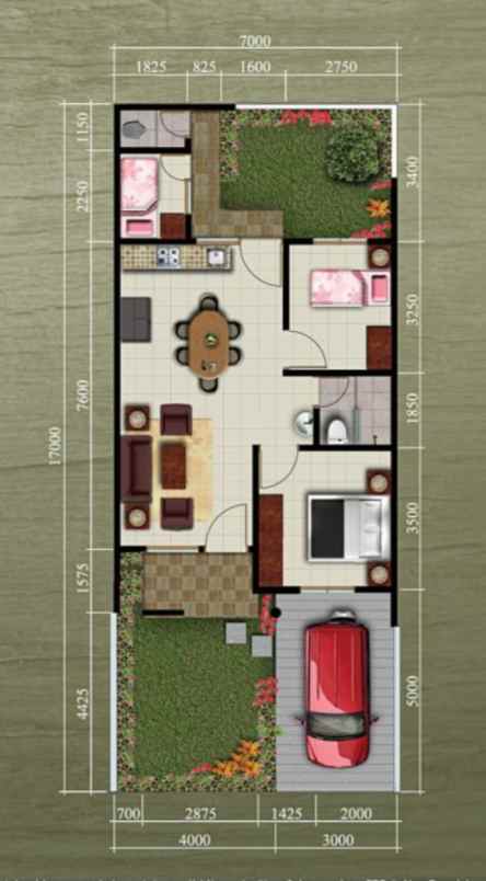 dijual rumah cluster abira suvarna sutera tangerang