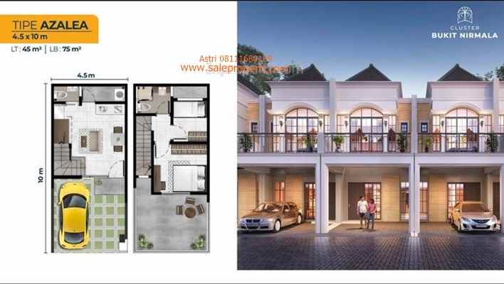 dijual rumah cluster pantai indah kapuk