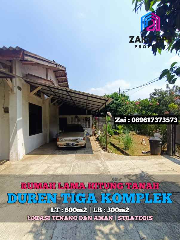 dijual rumah duren tiga