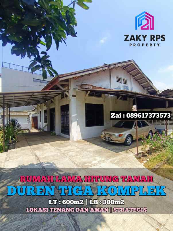 dijual rumah duren tiga