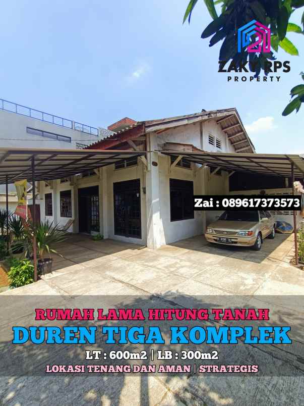 dijual rumah duren tiga