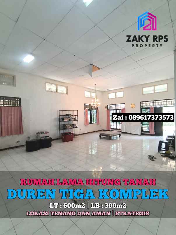 dijual rumah duren tiga