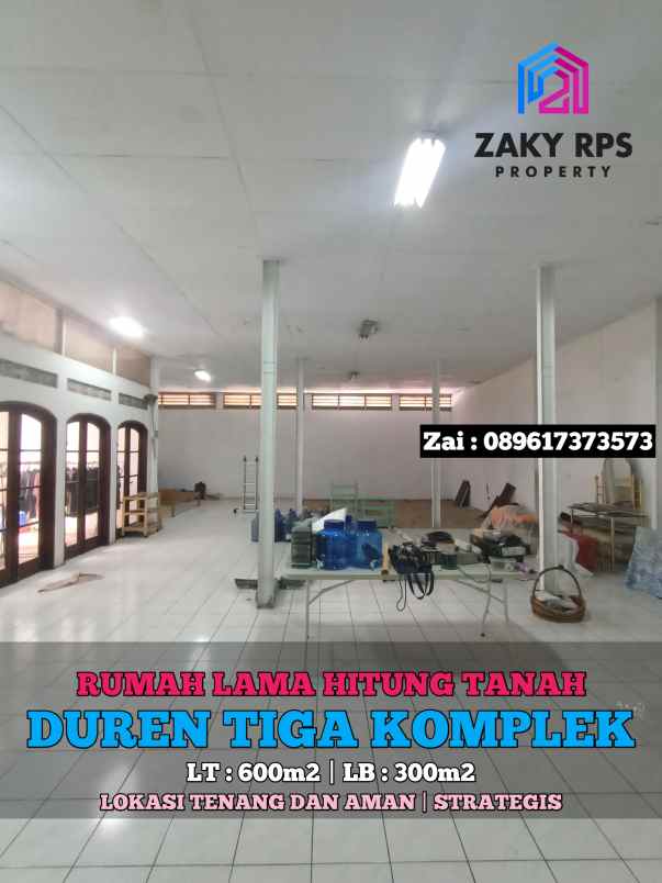 dijual rumah duren tiga