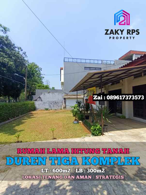 dijual rumah duren tiga