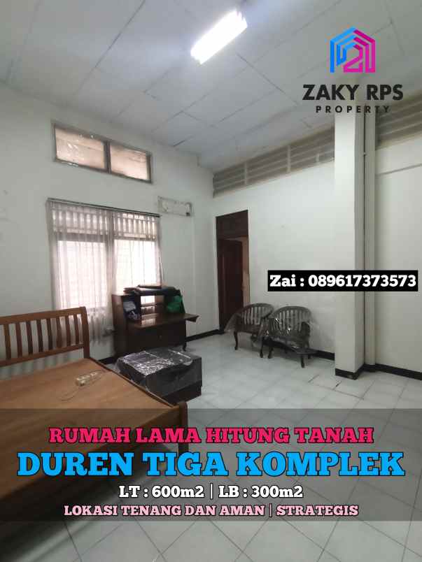 dijual rumah duren tiga