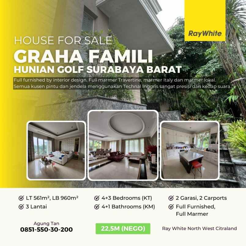 dijual rumah graha famili