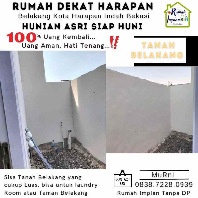 dijual rumah harapan indah bekasi