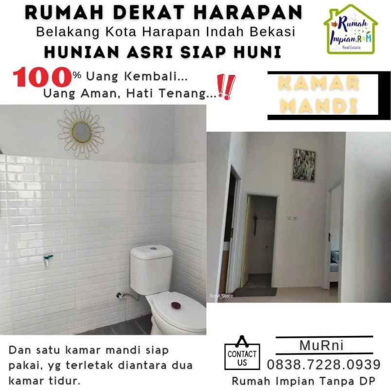 dijual rumah harapan indah bekasi