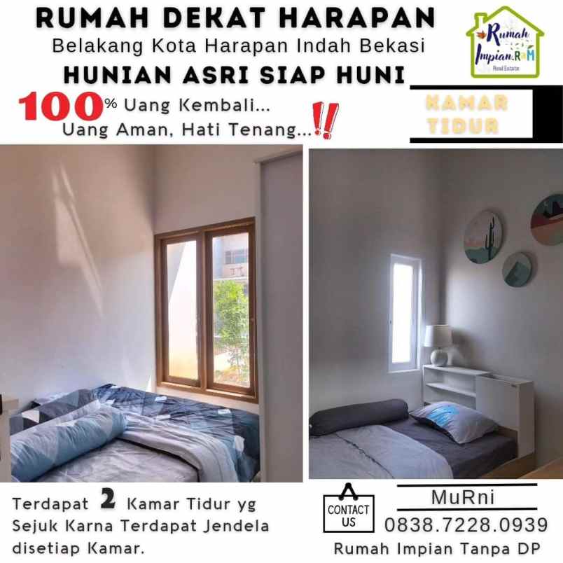 dijual rumah harapan indah bekasi