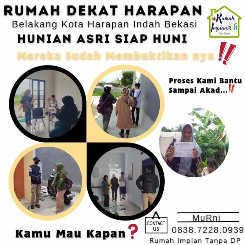 dijual rumah harapan indah bekasi