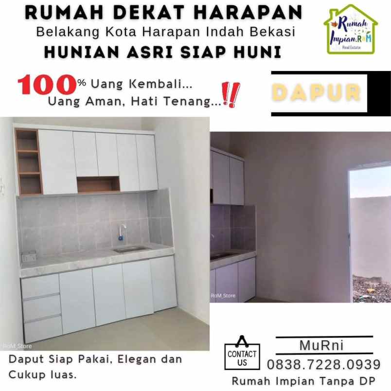 dijual rumah harapan indah bekasi