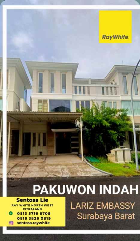 dijual rumah jalan pakuwon indah