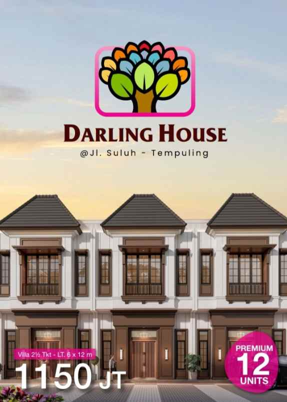 dijual rumah jalan suluh tempuling