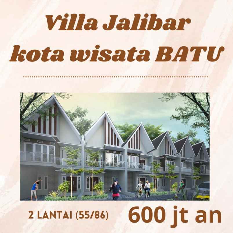 dijual rumah jalibar junrejo kota batu