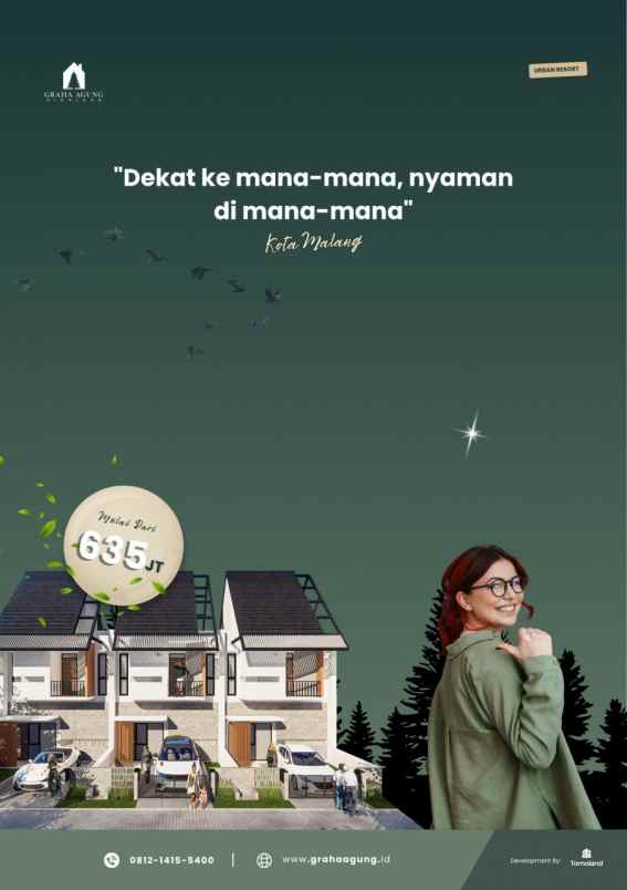 dijual rumah jl chili joyogrand blok