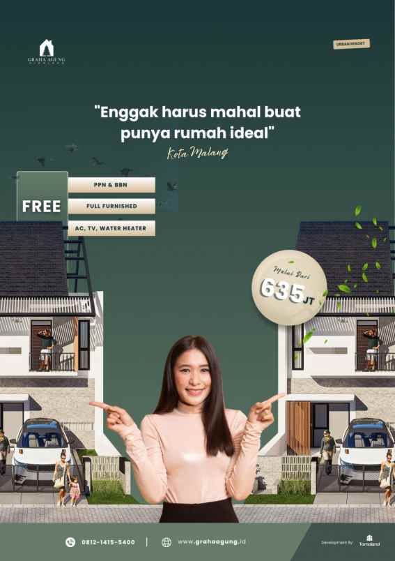 dijual rumah jl chili joyogrand blok