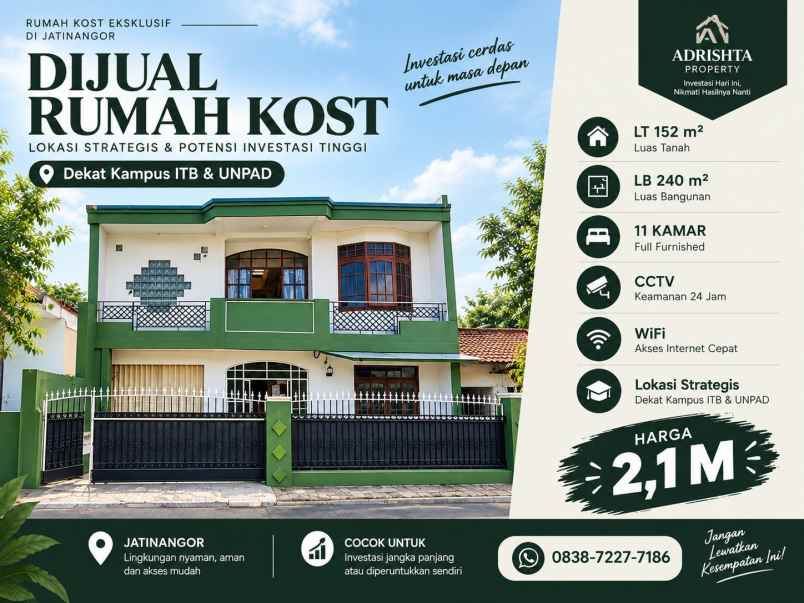 dijual rumah jl cikuda
