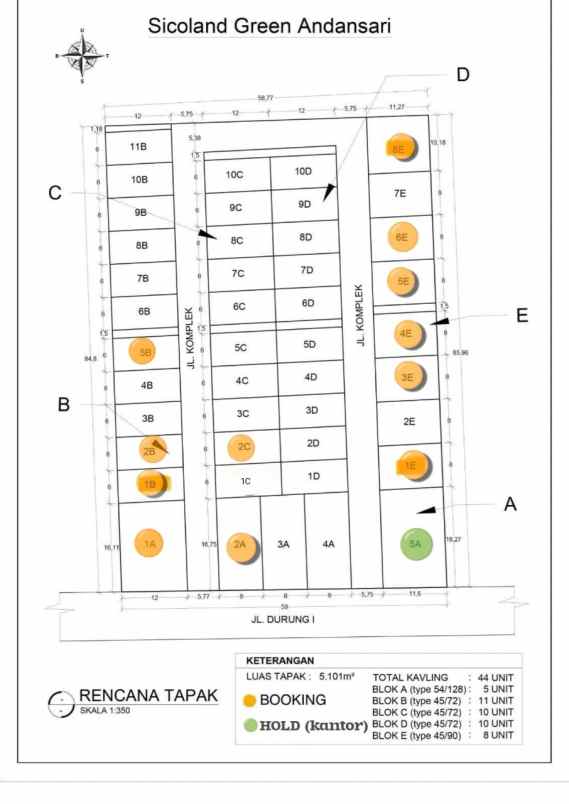 dijual rumah jl durung 1 andansari
