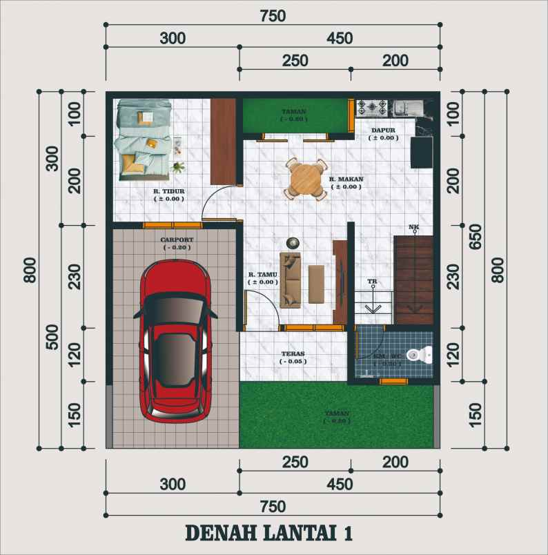 dijual rumah jl h baping ciracas
