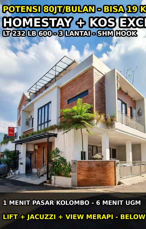 dijual rumah jl kaliurang km 6 kayen